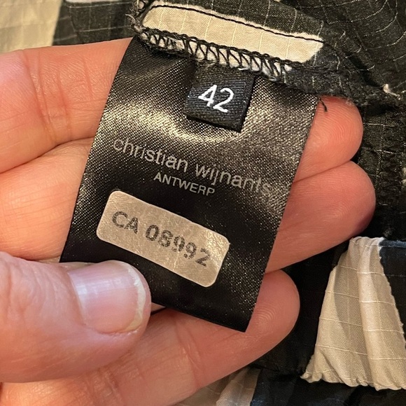 Christian Wijnants Black & White Floral Skirt – Size 42 - Picture 4 of 11